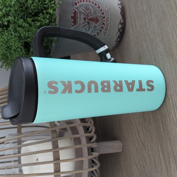 Starbucks Other - Starbucks Aqua 16oz Insulated Travel Mug in Good Used Condition